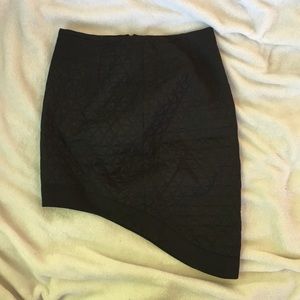 Quilted Asymmetrical Skirt